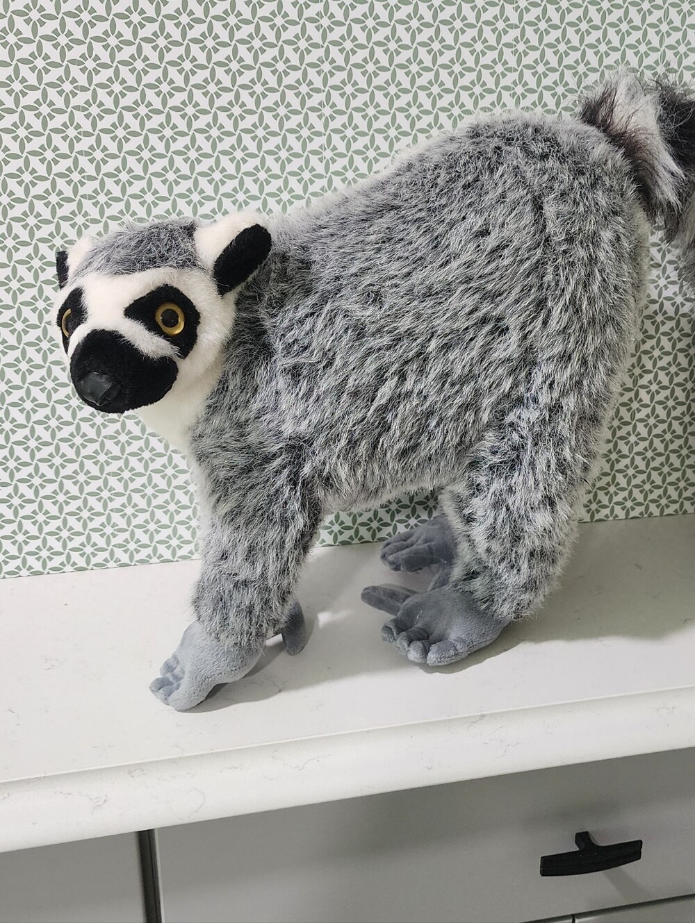 Melissa & Doug Gray Ring-Tailed Lemur Plush Toy